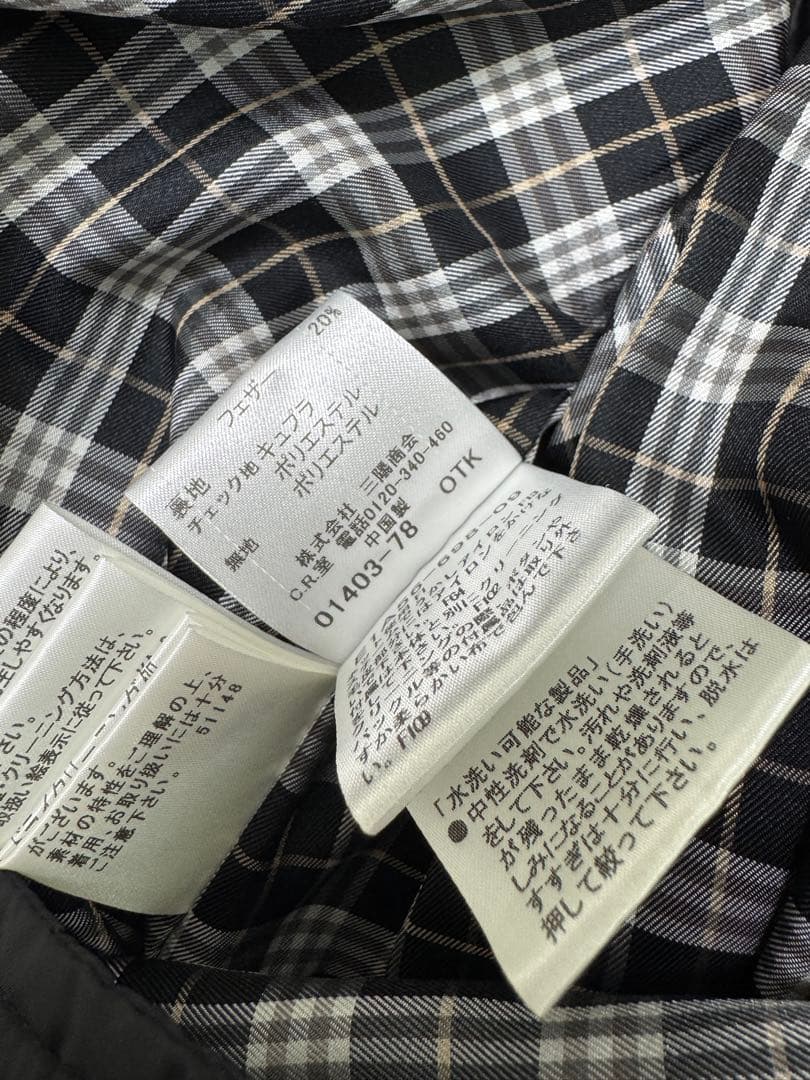 バーバリー　ブルーレーベル　ダウンコート　サイズ40