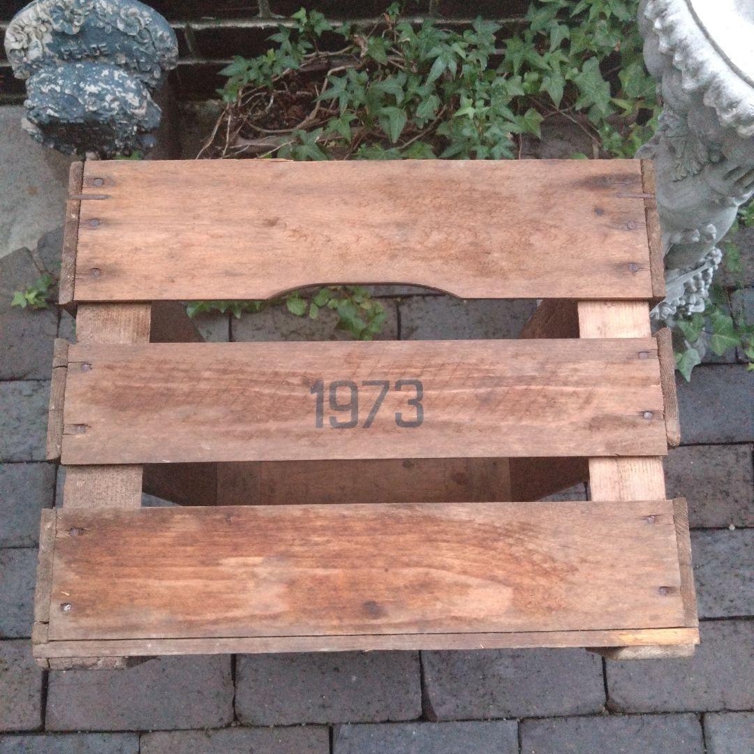 稀少 オランダ古物 苗物用 野菜用 古いベジタブルウッドボックス ヴィンテージ