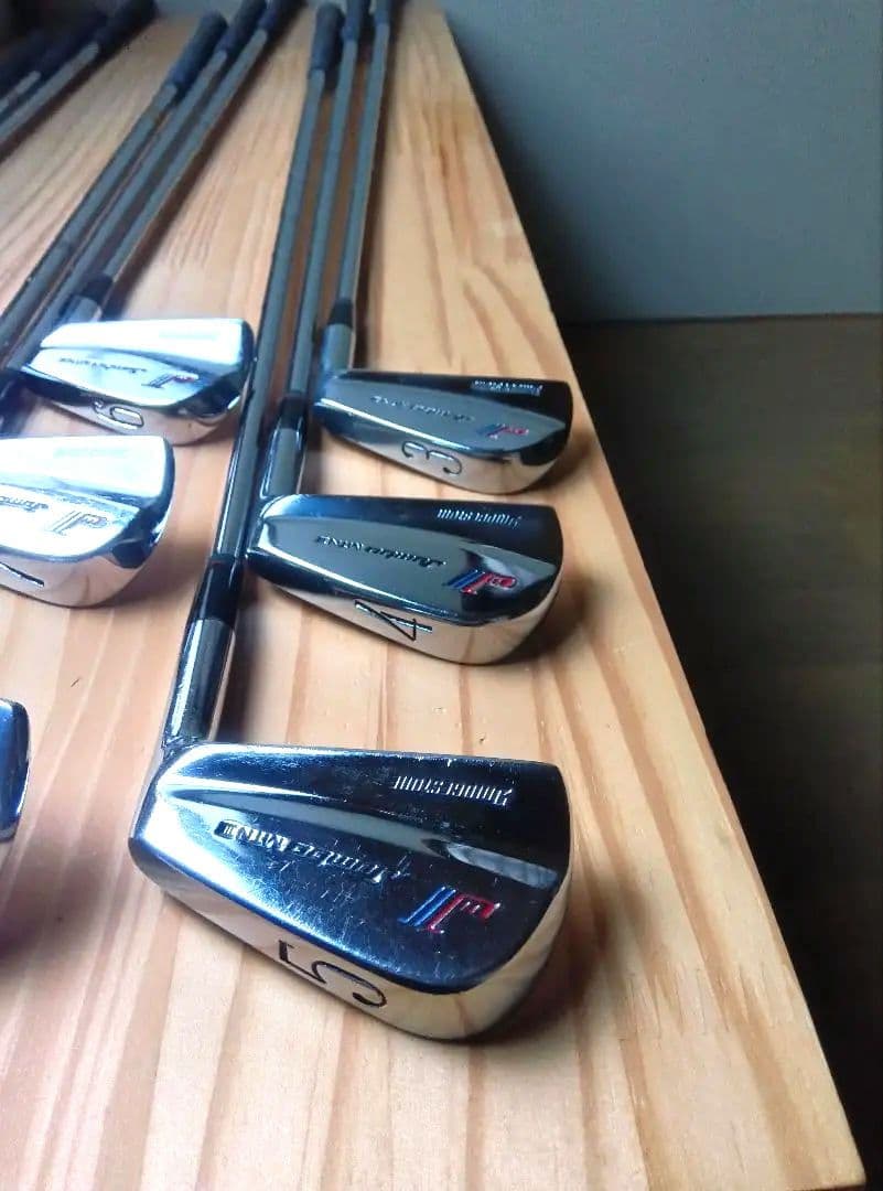 ブリジストン ジャンボ尾崎モデル、右利き用、アイアン 9本 セット、中古品