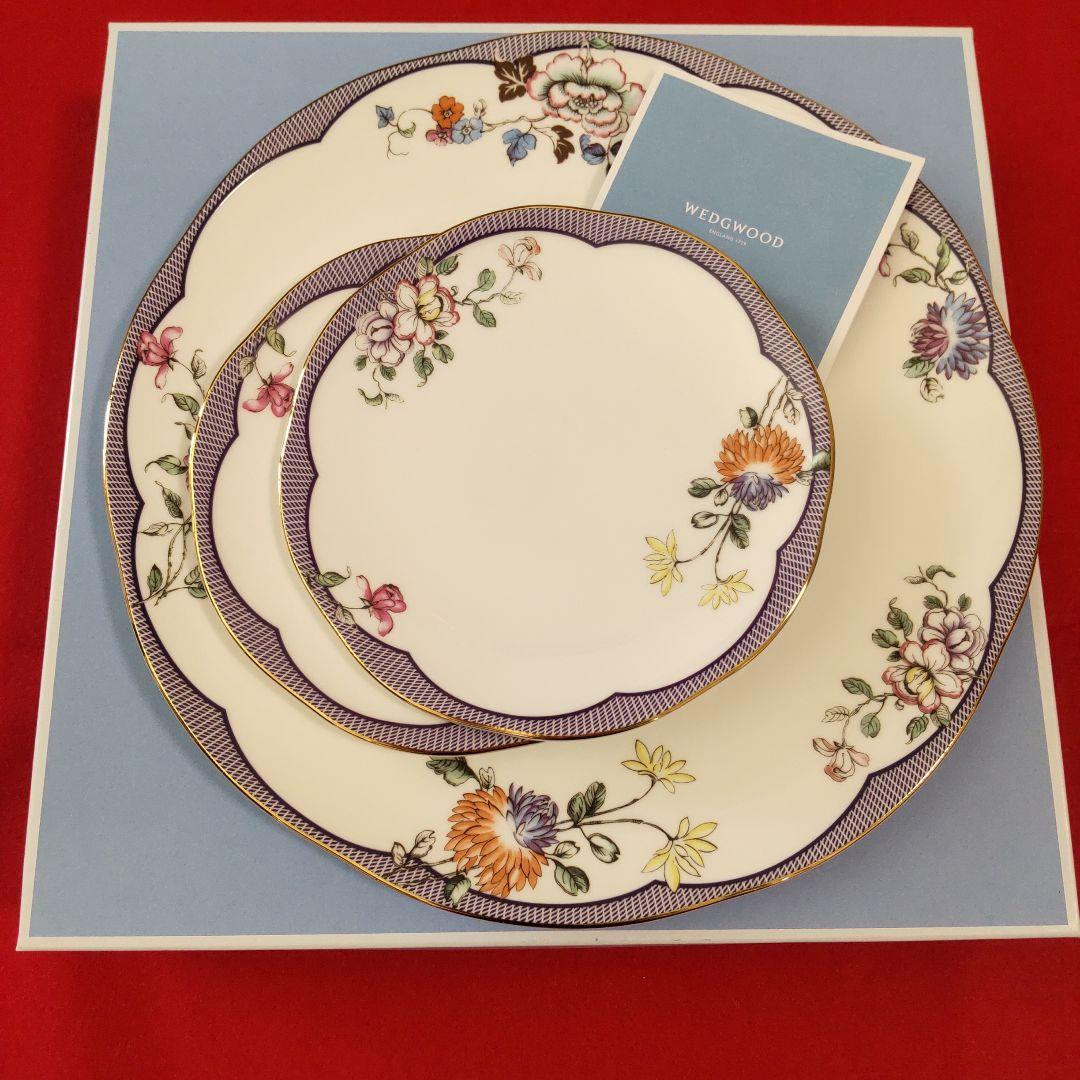 ウェッジウッド 花柄プレート3枚セット ★フォーチュン★新品