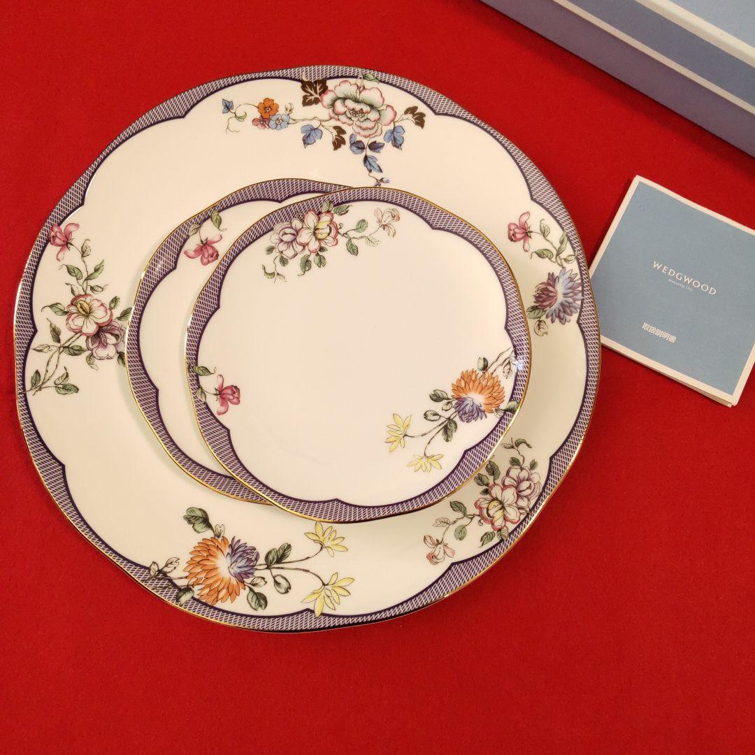 ウェッジウッド 花柄プレート3枚セット ★フォーチュン★新品