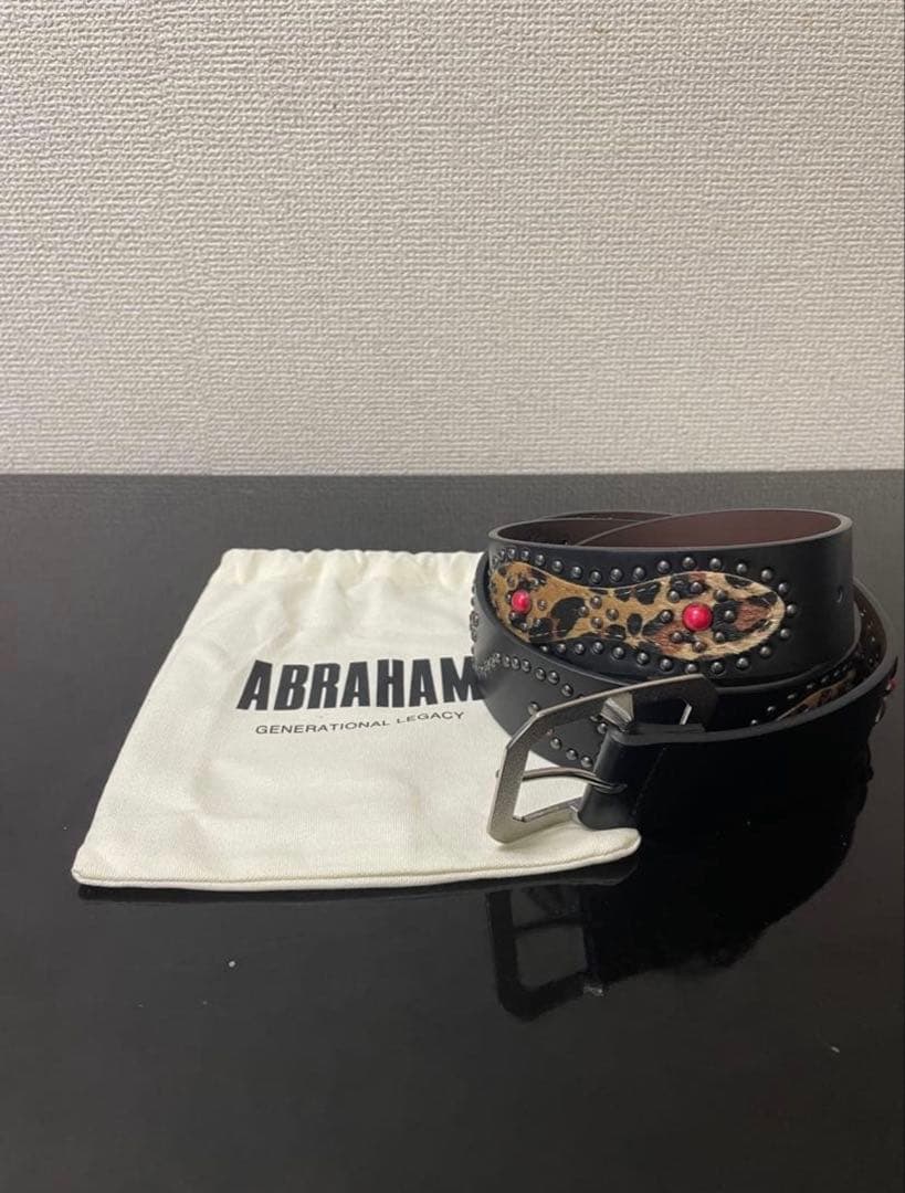 マ*読様 ABRAHAM スタッツベルト　HTC系　レオパード