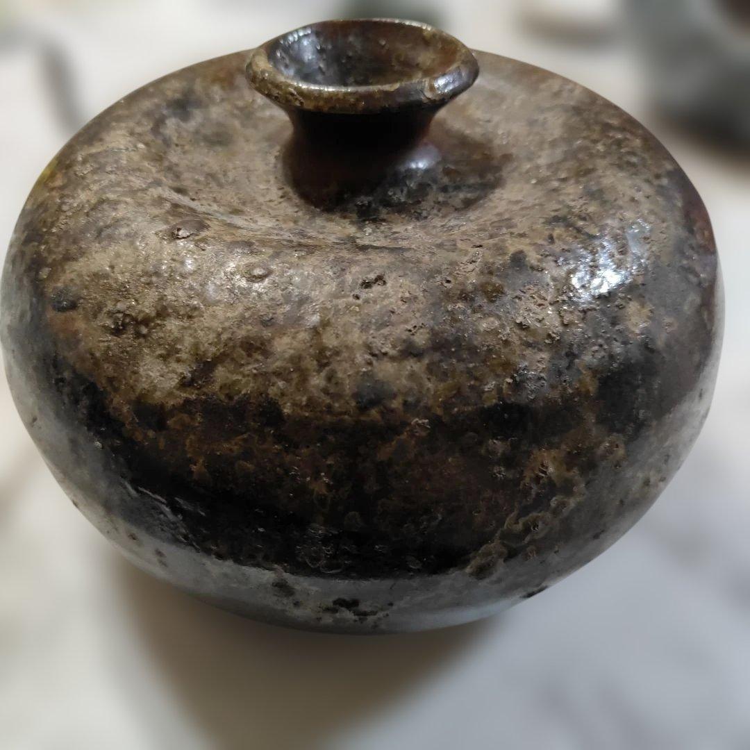 無形文化財　丹波焼　森本丹山　花器　花瓶