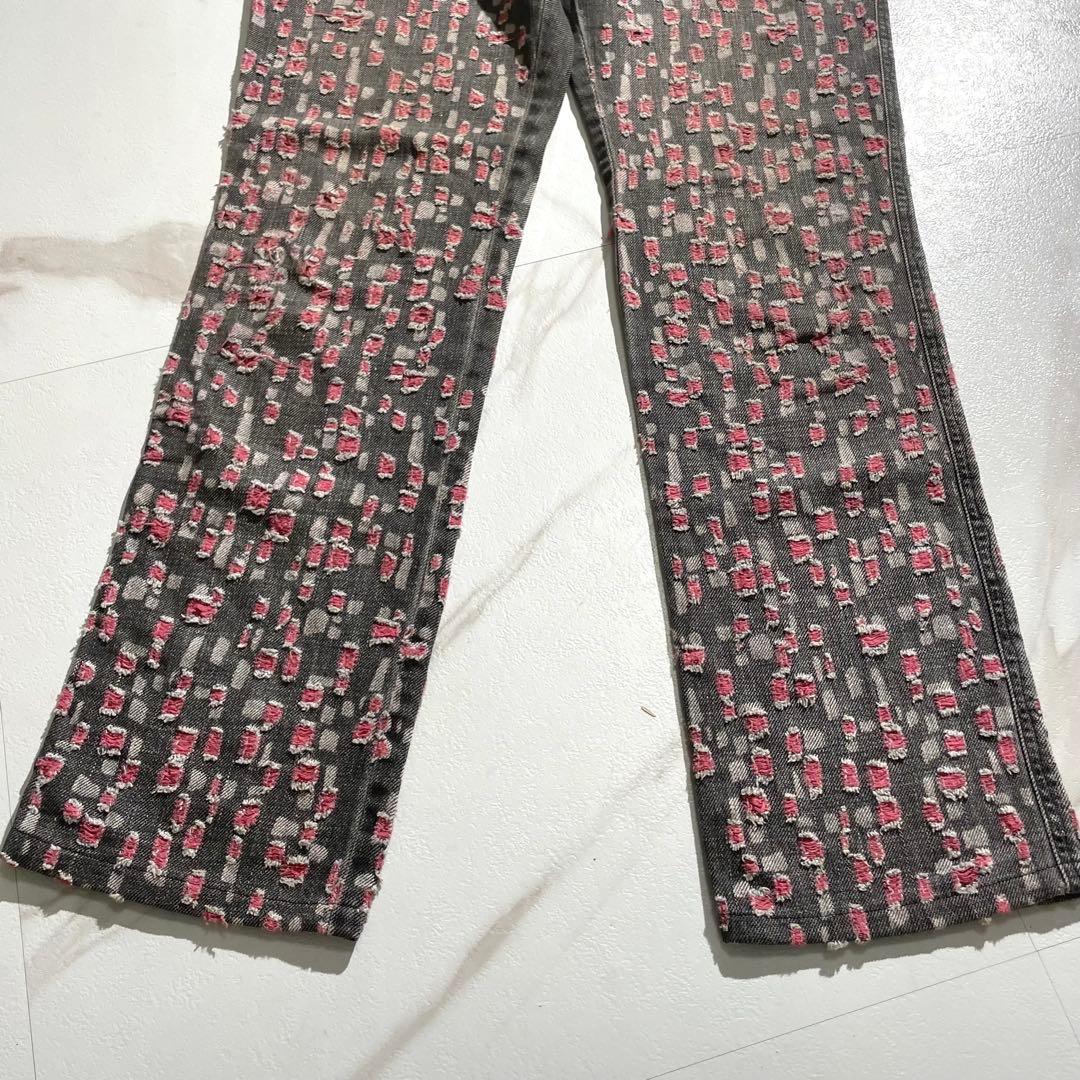 入手困難✨ シャネル CHANEL デニム 38 M ダメージ加工 ブラック