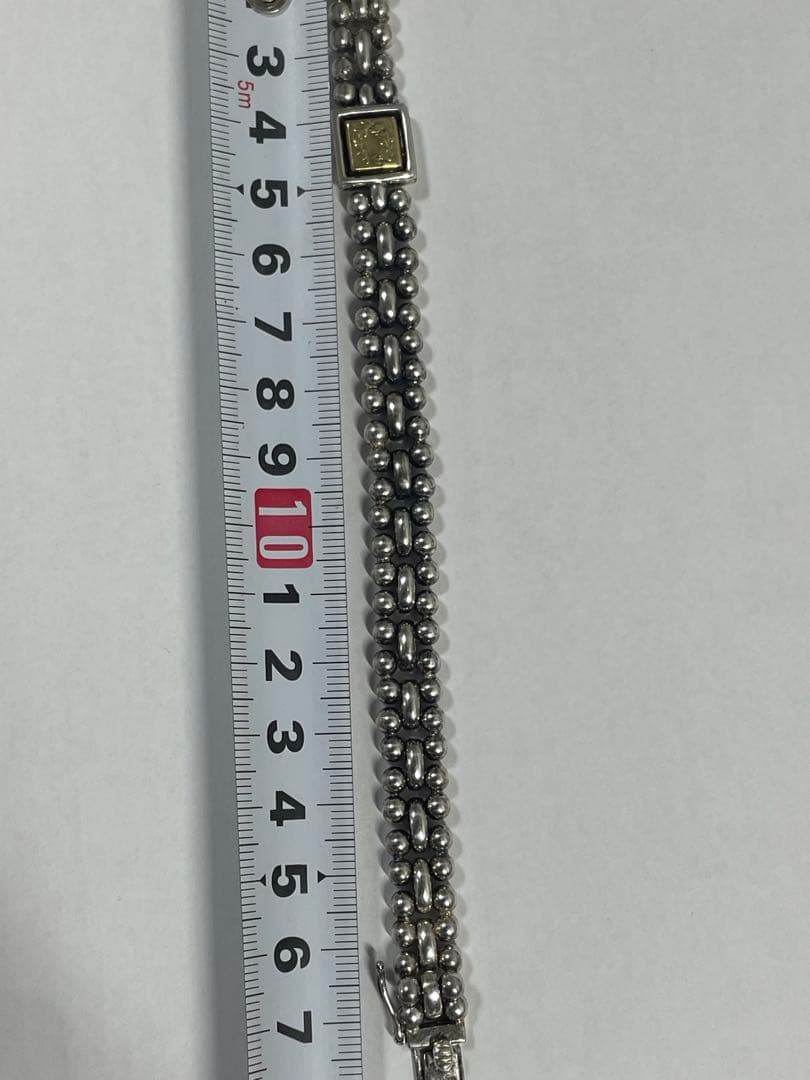 最終值下SV925/K18金ブレスレット