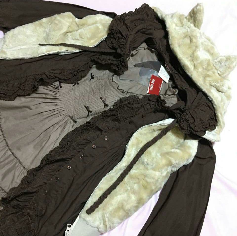 PINK HOUSE ねこ耳 ベスト ベージュ ピンクハウス 猫 ぬいぐるみ