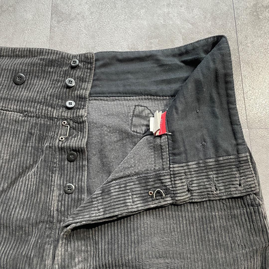 50-60s Adolphe Lafont 太畝コーデュロイ 針シンチ W35