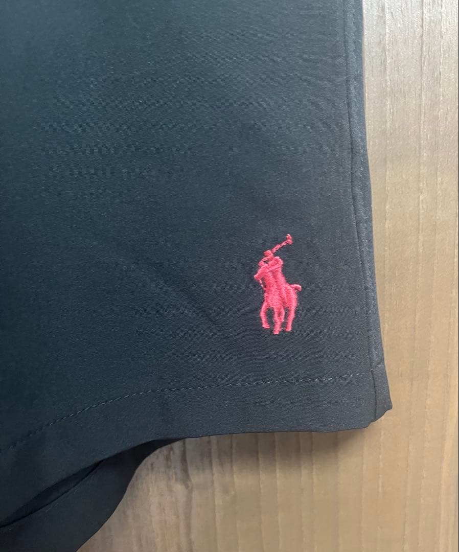 【新品未使用】POLO Ralph Laurenポロロゴ刺繍入り黒水着M