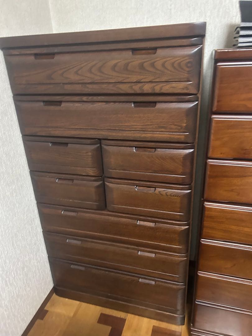 木製ダークブラウンチェスト 9引き出し(取りに来れる方限定) 千葉県