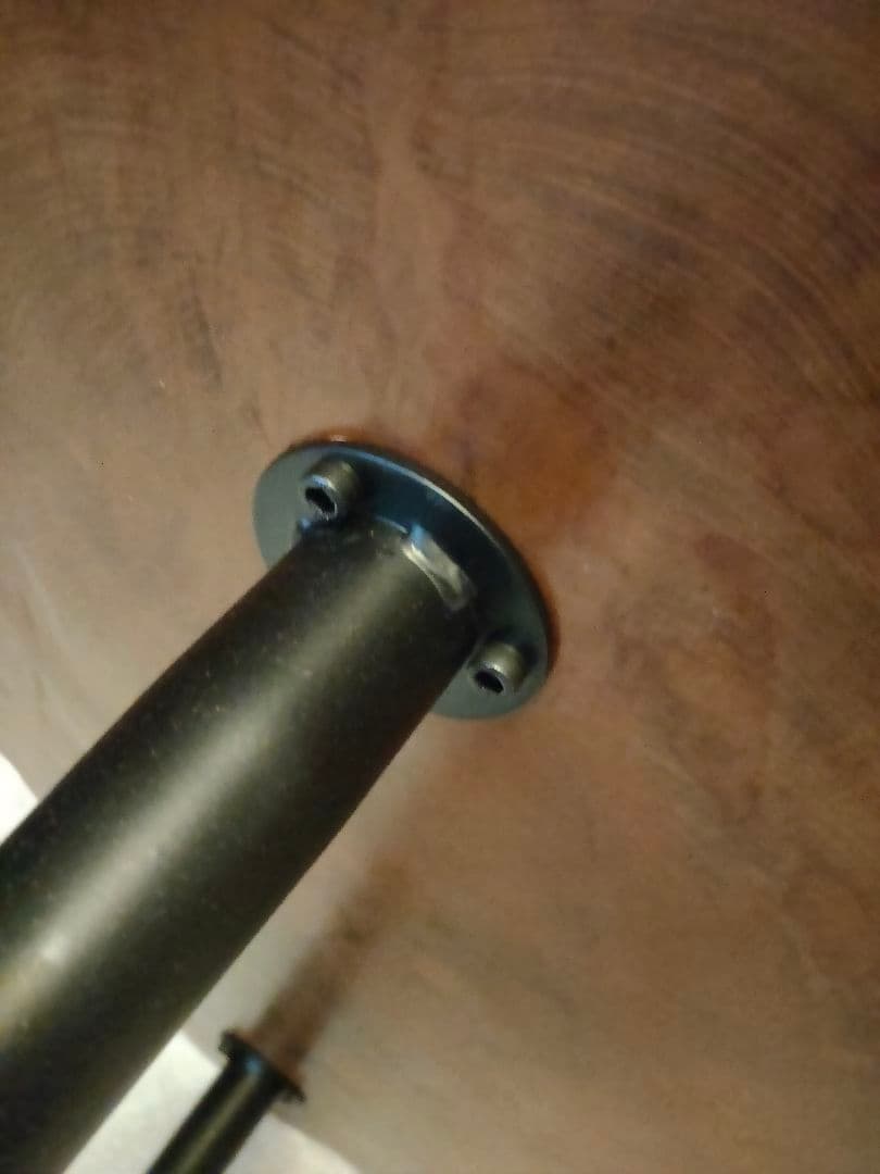 【美品】欅一枚板✕金属黒脚　無垢　木製センターテーブル ブラウン