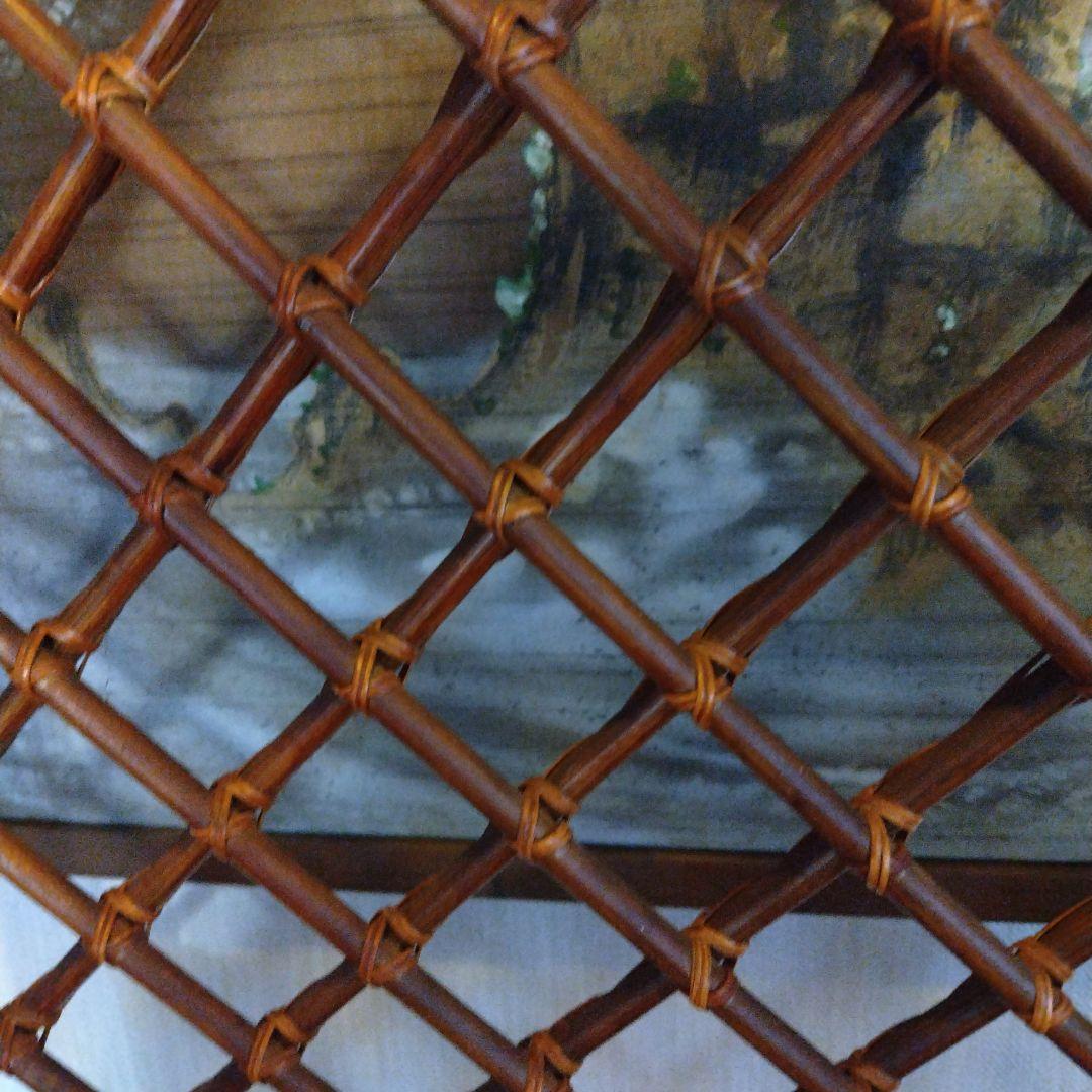 ラタン製オープンシェルフ 3段　藤ラック　本棚