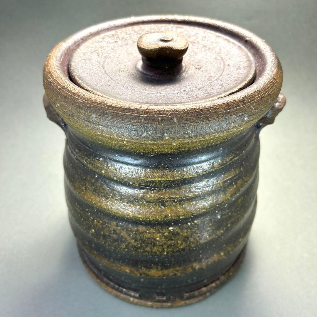 水指　『柴岡秀泉　備前焼』　お茶道具　茶道　共箱　工芸品