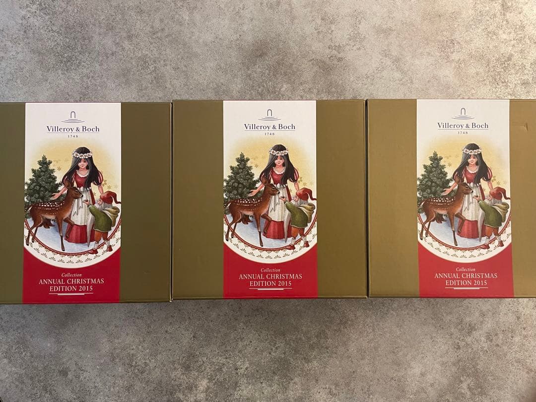 Villeroy&Boch ビレロイアンドボッホ クリスマスプレート 3枚