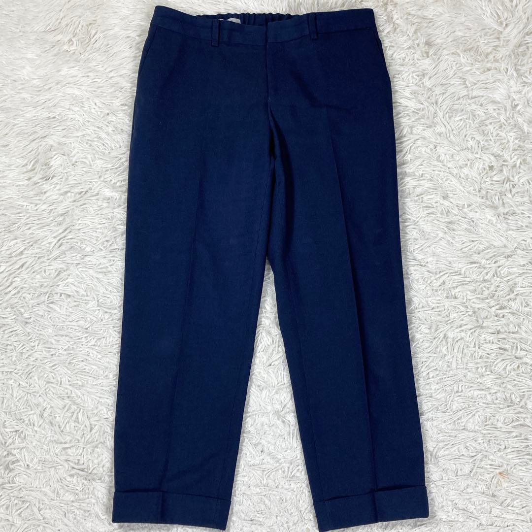 レミュー　アオキ　ネイビー　銀ボタン　ストレッチ素材　ウォッシャブル　サイズXL