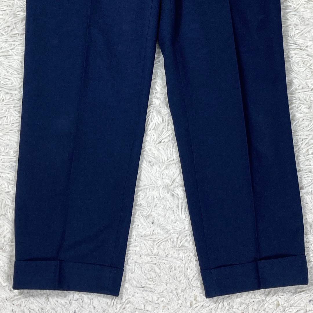 レミュー　アオキ　ネイビー　銀ボタン　ストレッチ素材　ウォッシャブル　サイズXL