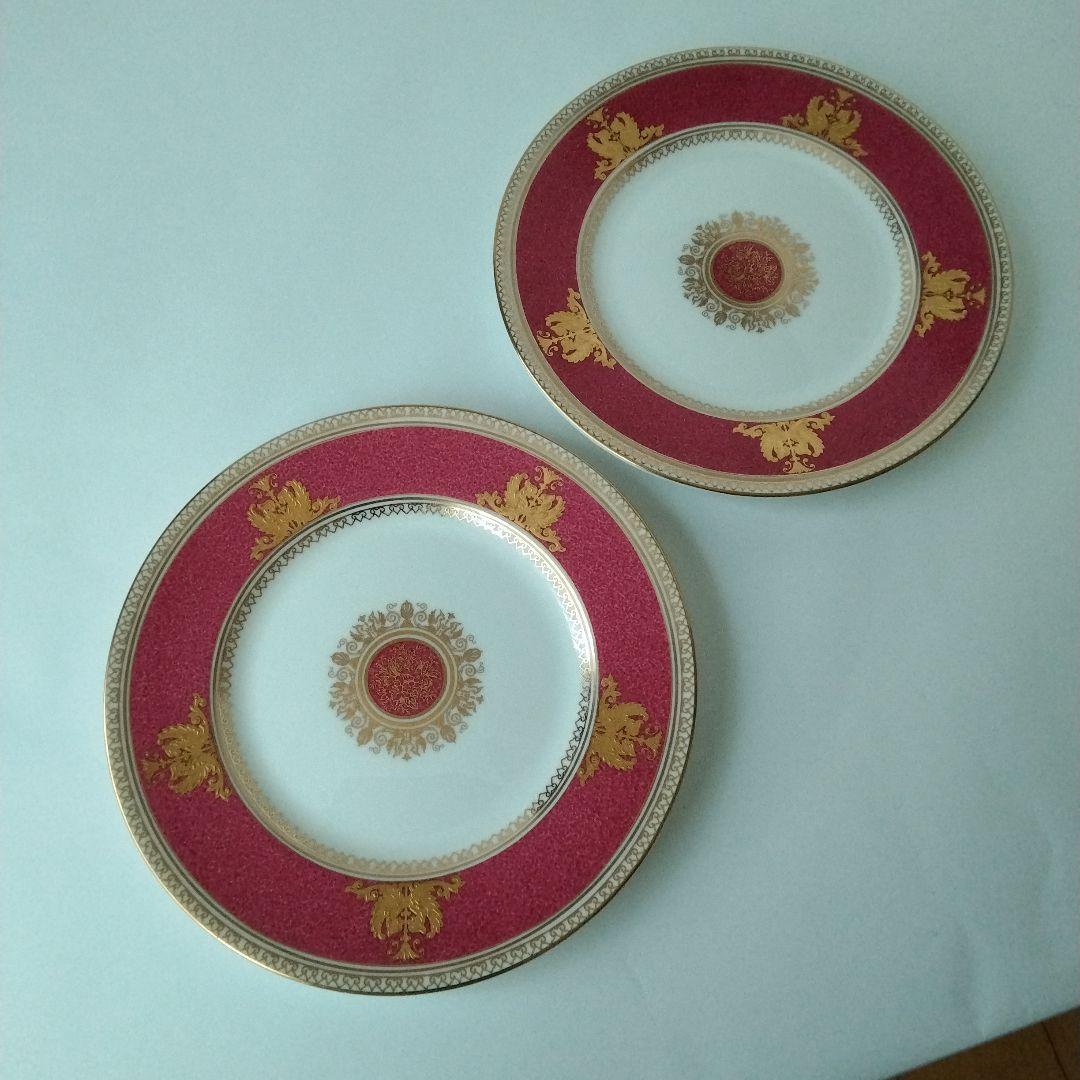 ウェッジウッド　コロンビア　パウダールビー　デザートプレート　2枚セット