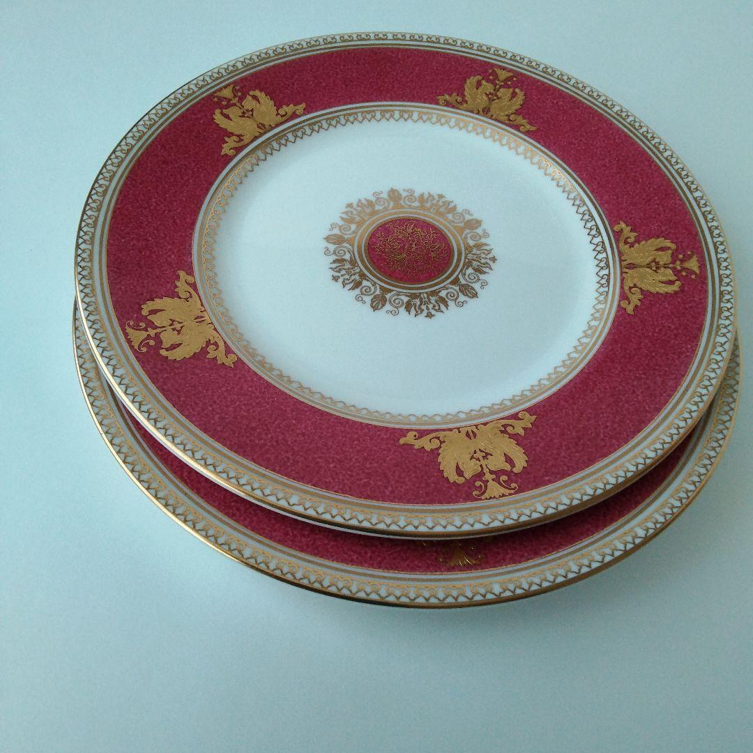 ウェッジウッド　コロンビア　パウダールビー　デザートプレート　2枚セット