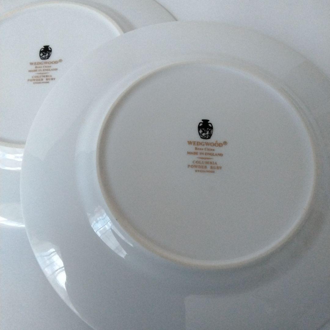 ウェッジウッド　コロンビア　パウダールビー　デザートプレート　2枚セット