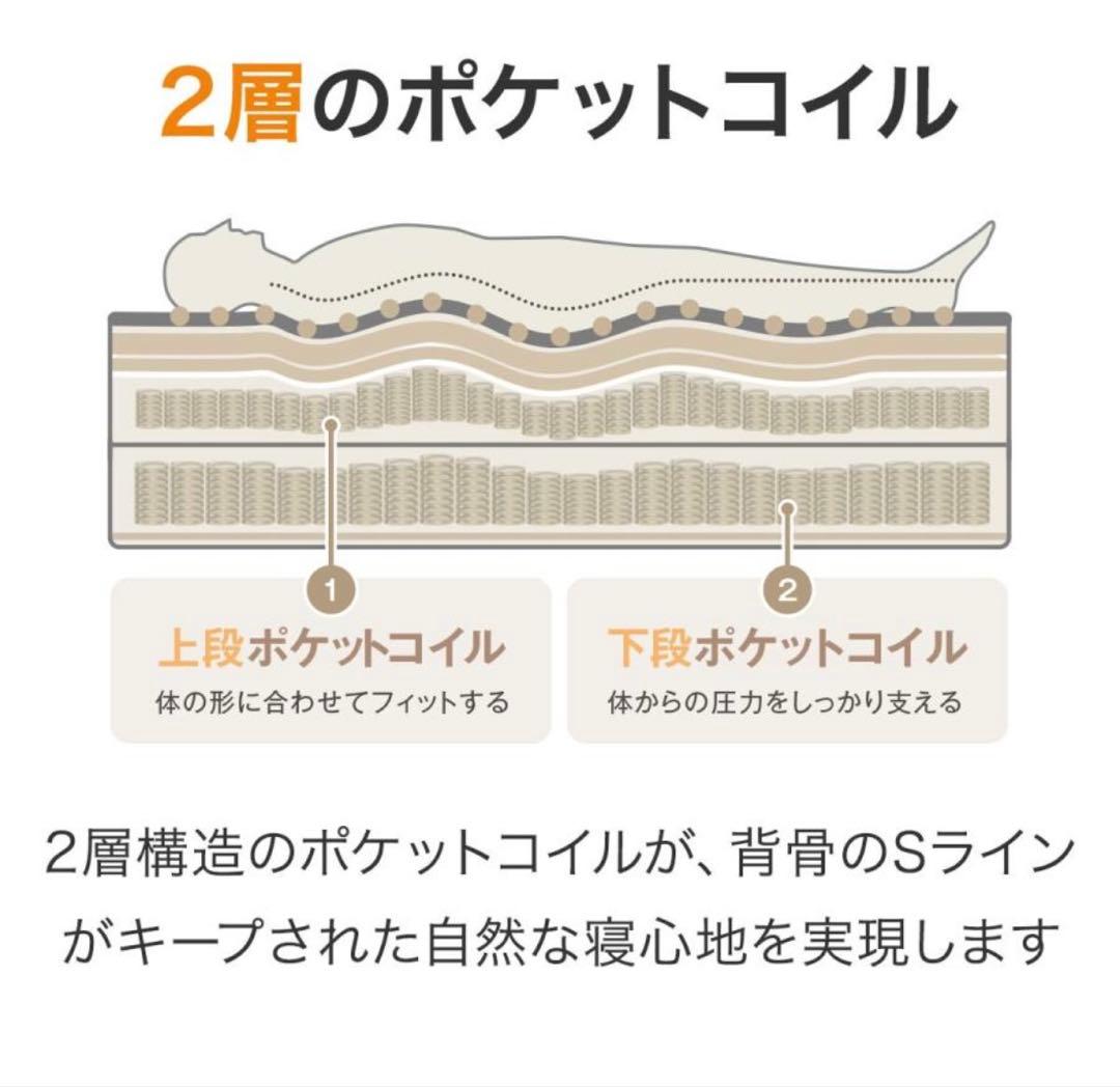 ジョニー　シングルマットレス(NスリープハードH2-02CR VH)
