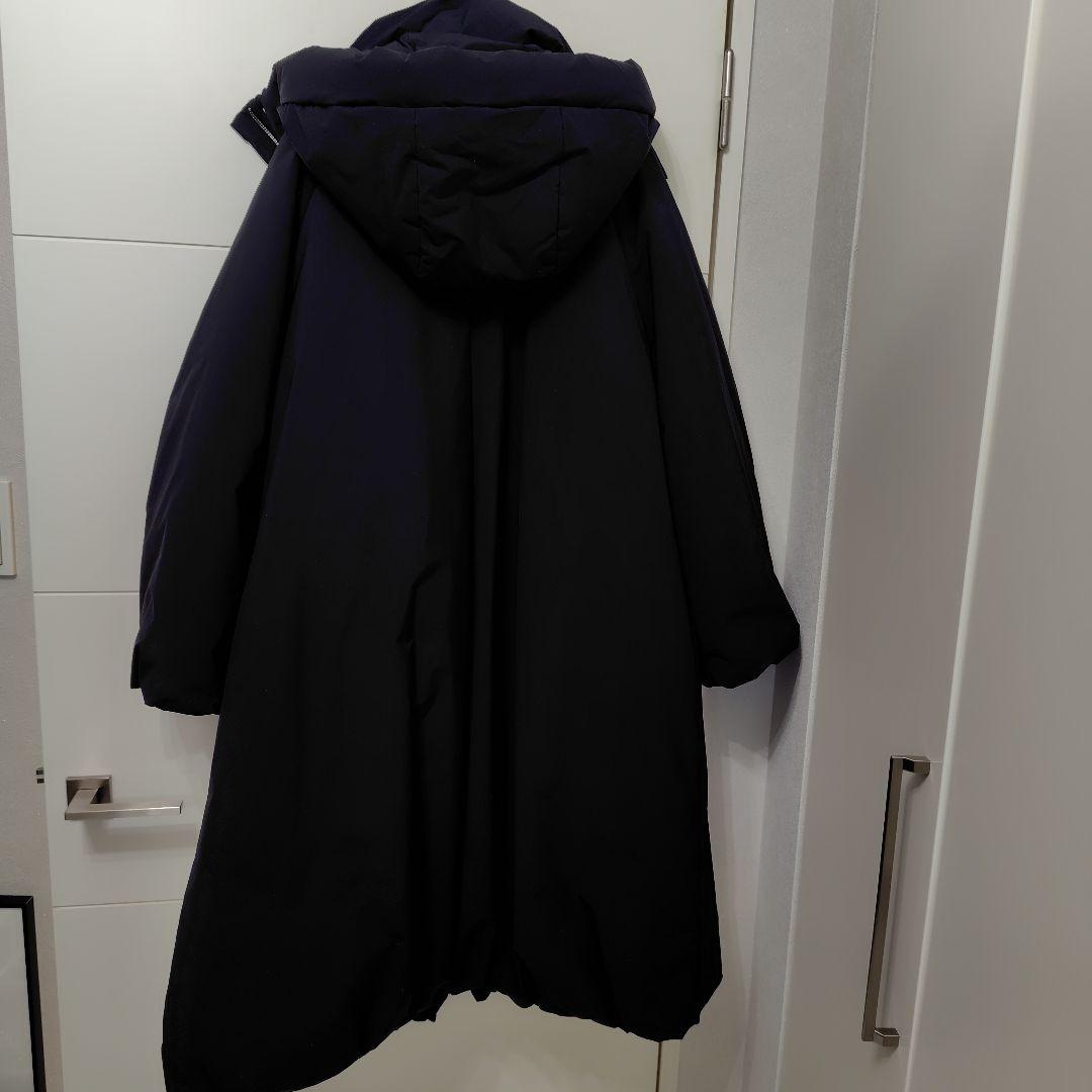 ✧CLANE✧ BALLOON HOODIE LONG DOWN COAT 黒