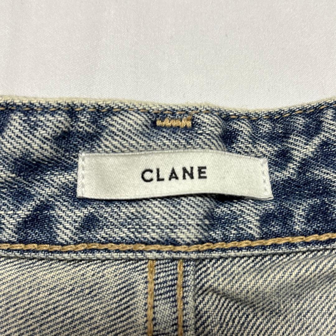 美品 CLANE クラネ SECOND DENIM PANTS ワイドパンツ