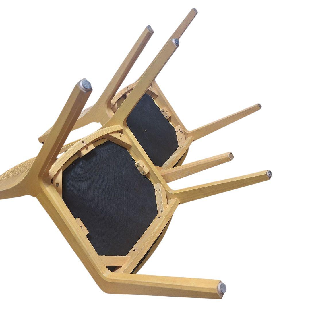 TOYO FURNITURE ダイニングチェア 2脚セット ナチュラル 木製