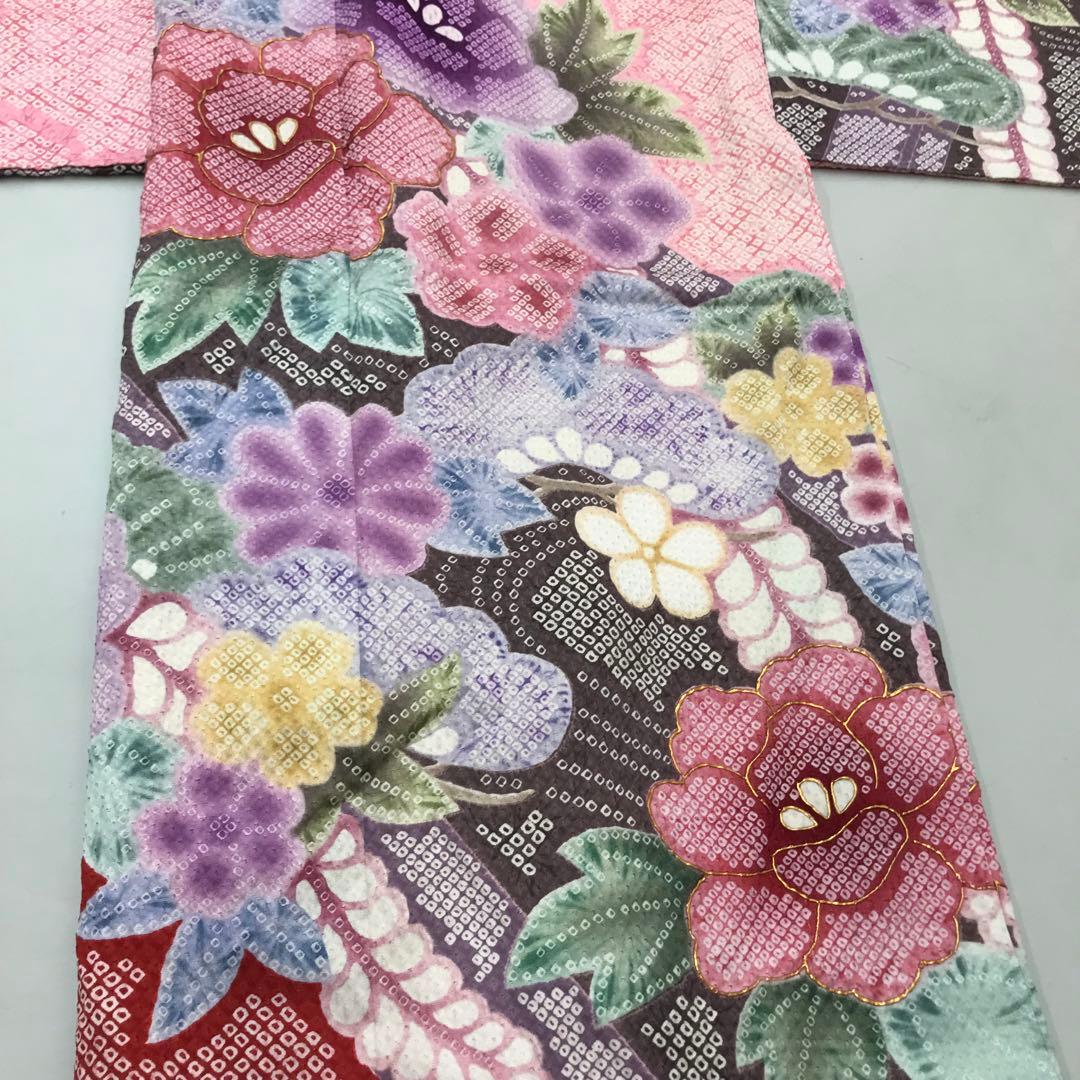 ワ8【20】◆美品◆振り袖＆伊達襟セット◆適応身長147㎝〜157㎝