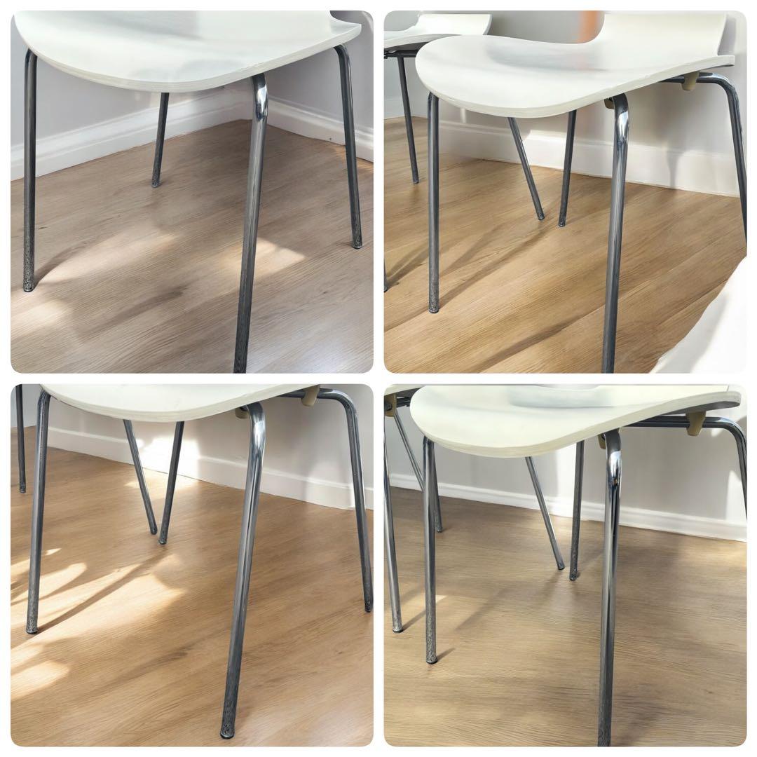 美品✨フリッツハンセン セブンチェア リプロダクト ホワイト 4脚 ダイニング