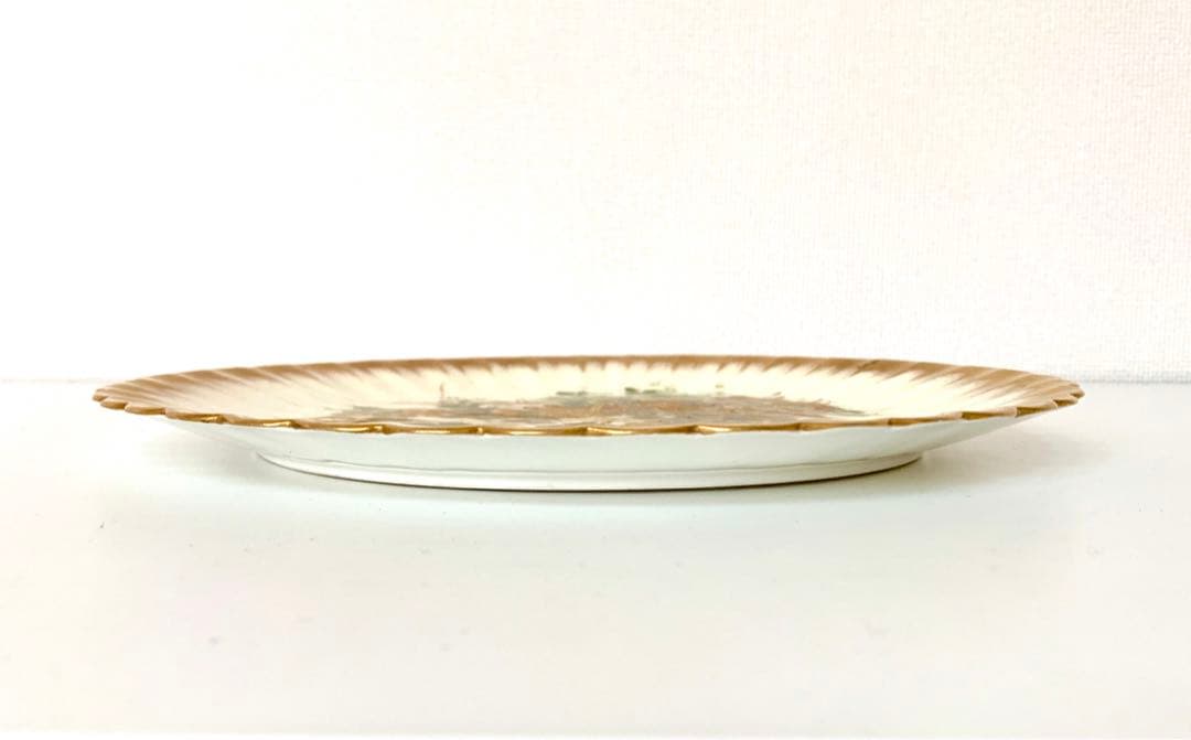 希少◾️イギリスアンティークEJDBodley金彩手描きプレート ヴィクトリア時代