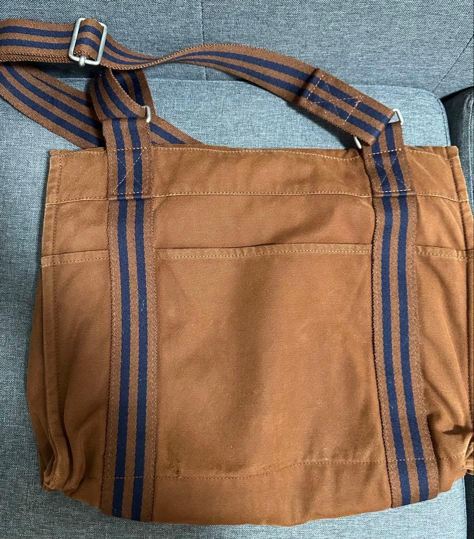 HERMES バッグ　ショルダーバッグ　布素材