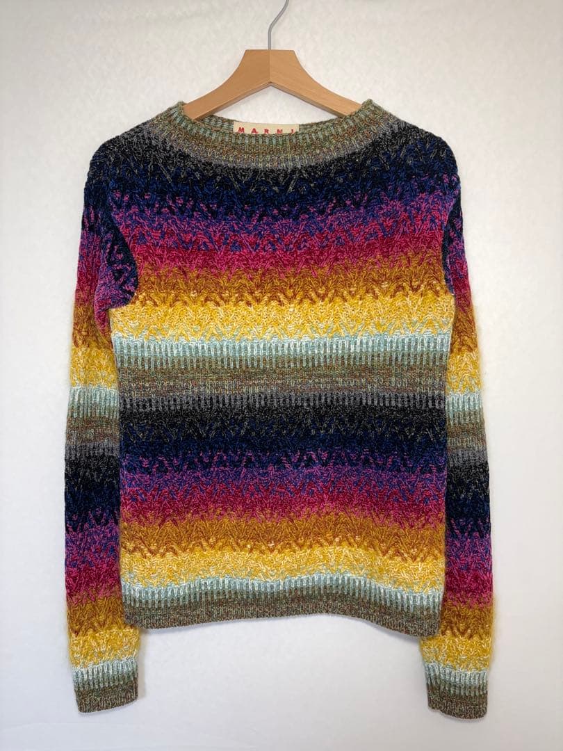 MARNI クレイジーパターンニット モヘヤセーター 22AW