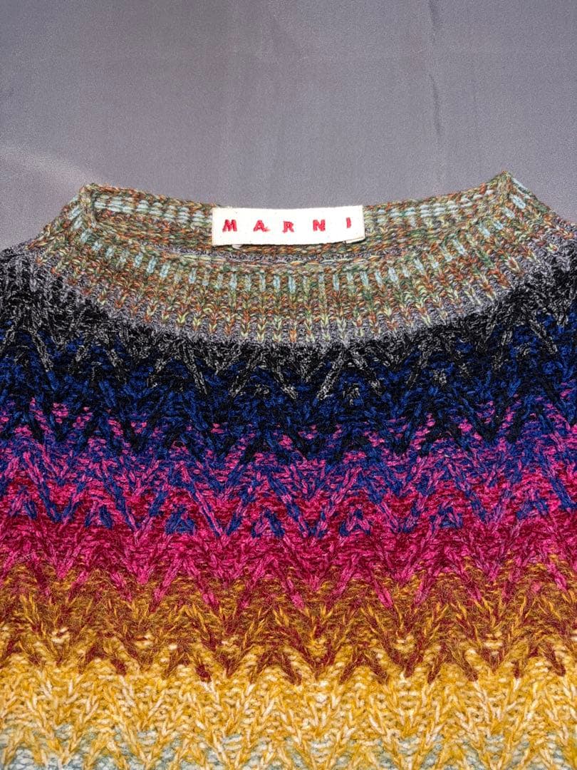 MARNI クレイジーパターンニット モヘヤセーター 22AW
