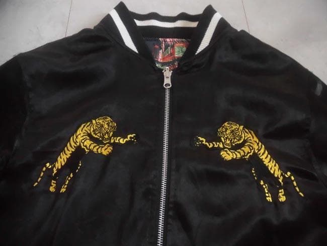 クライミー リバーシブル タイガー&アロハ ジャケット M 虎刺繍 スカジャン
