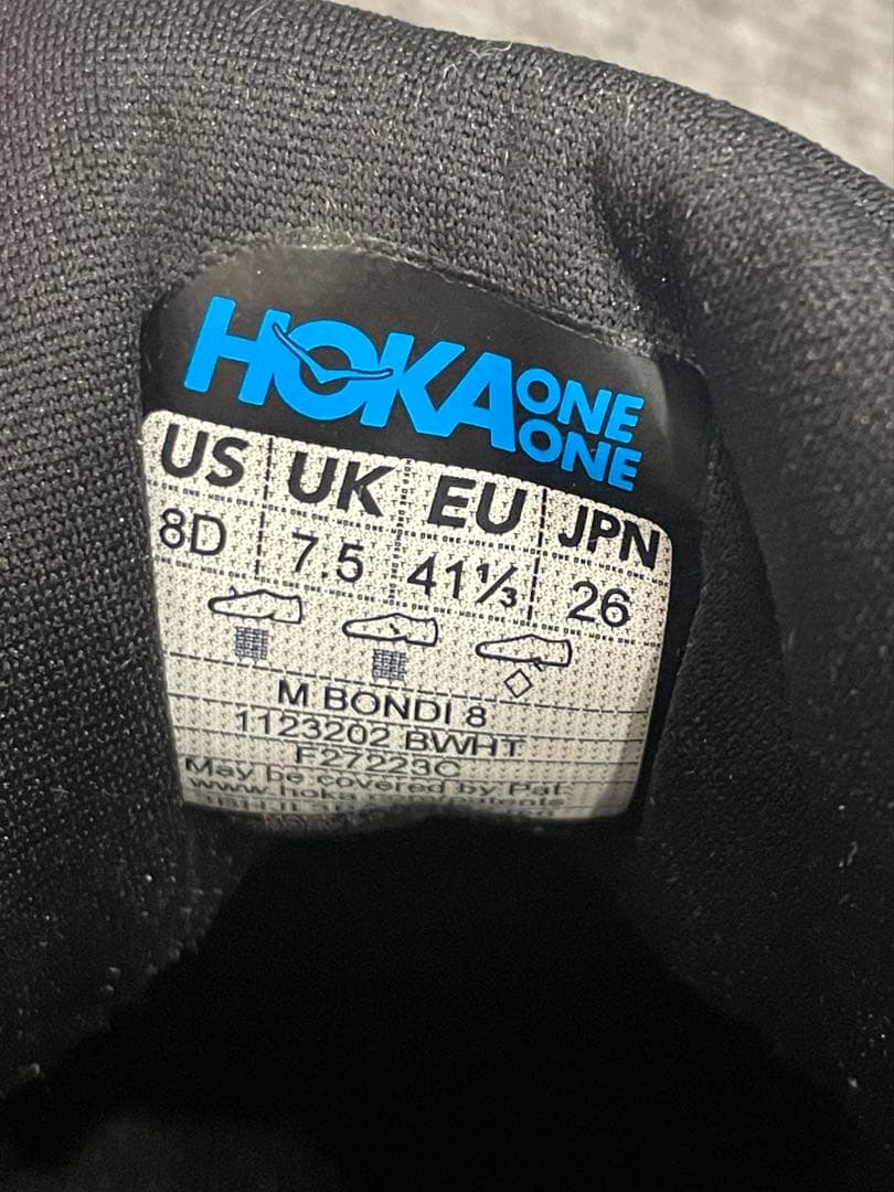 【Ken】新品HOKA BONDI 8 ホカオネオネ　26cm