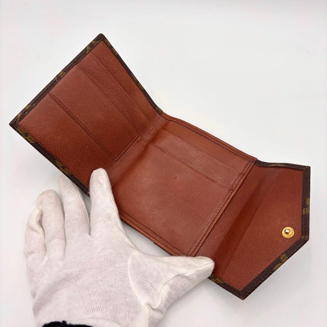 ルイヴィトン ポルトモネ ビエ カルトクレディ モノグラム Wホック財布