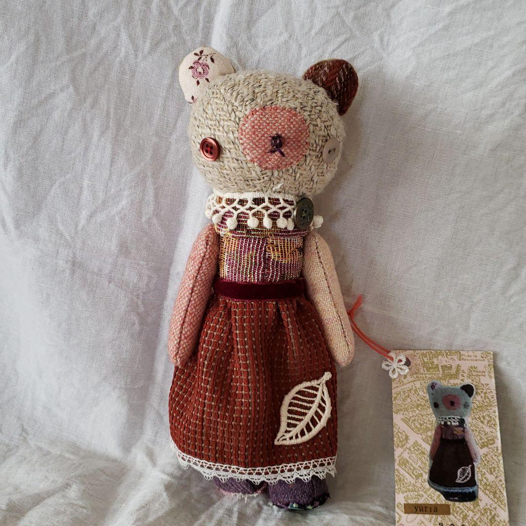 かとうゆりあ　ハンドメイド　人形　ベア　手作り