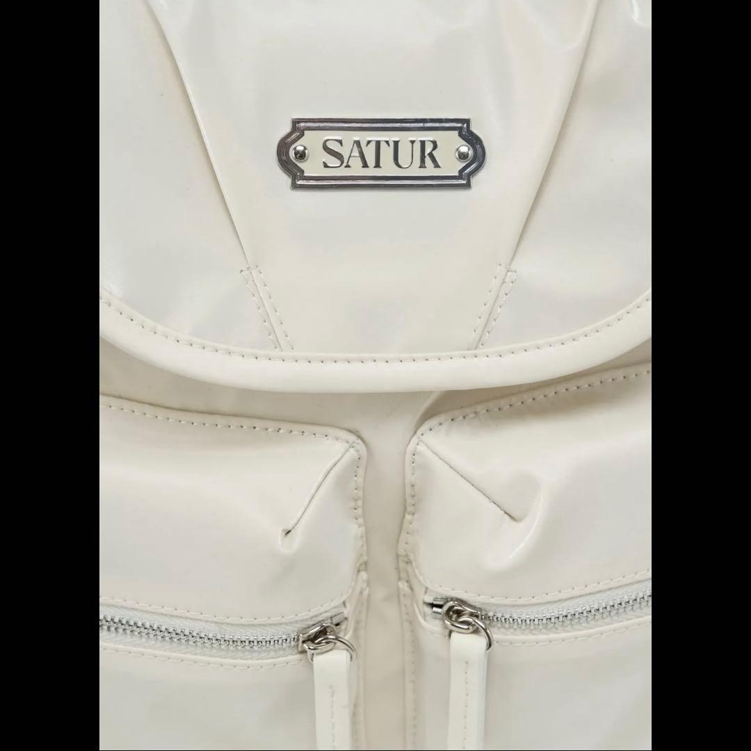 SATUR バックパック リュック ホワイト 韓国