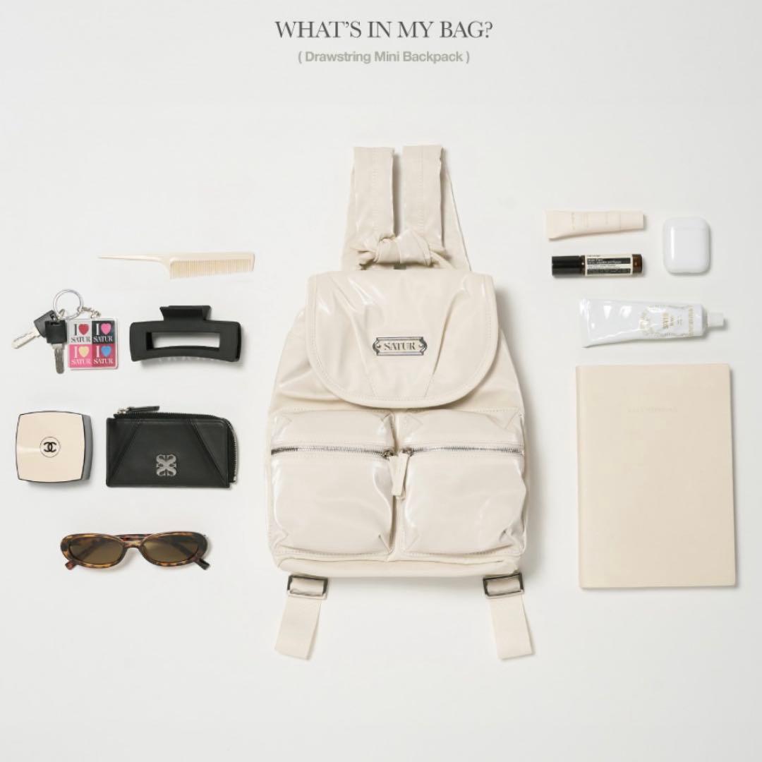 SATUR バックパック リュック ホワイト 韓国