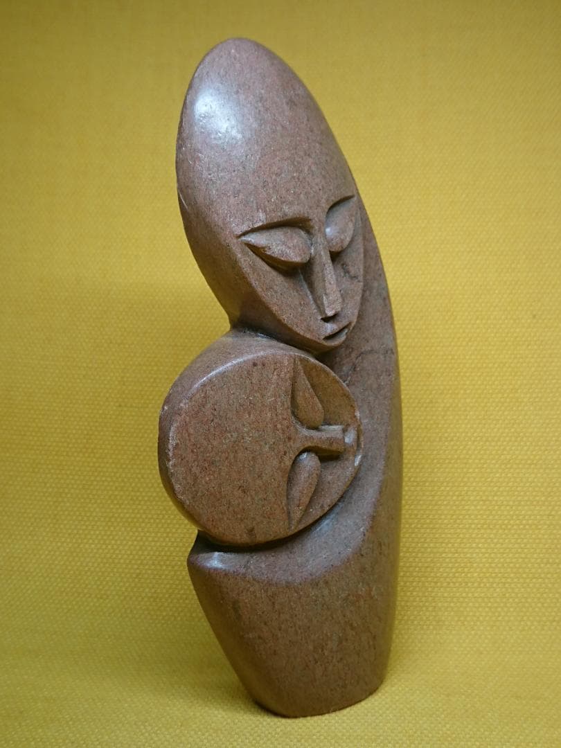 アート　人形　天然石　彫刻　彫像　置物　インテリア　工芸品　美術品　A1261