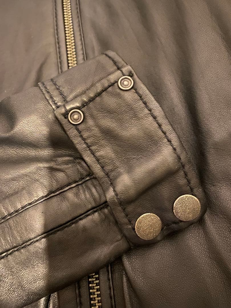 DIESEL ラムレザージャケット シングル ライダース