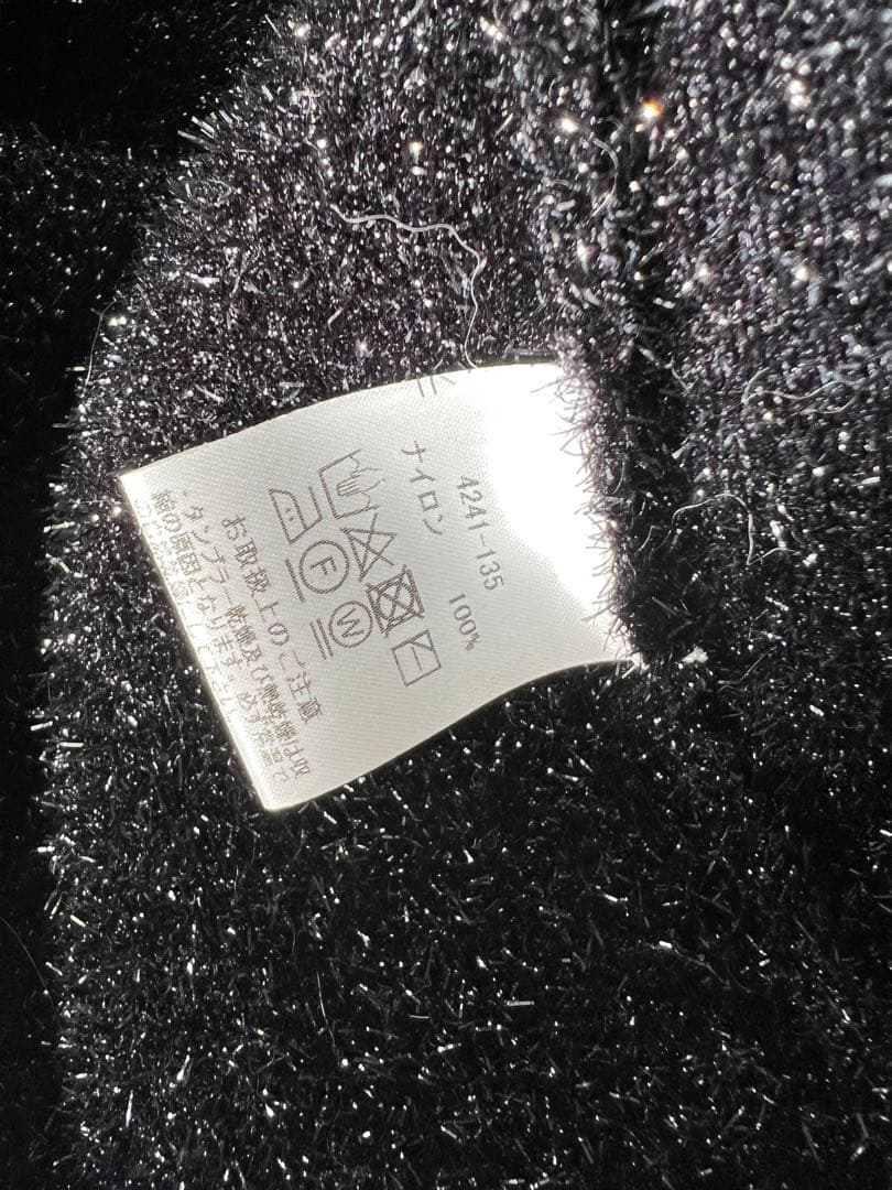 マリリンムーン　ブラックラメニットスカート