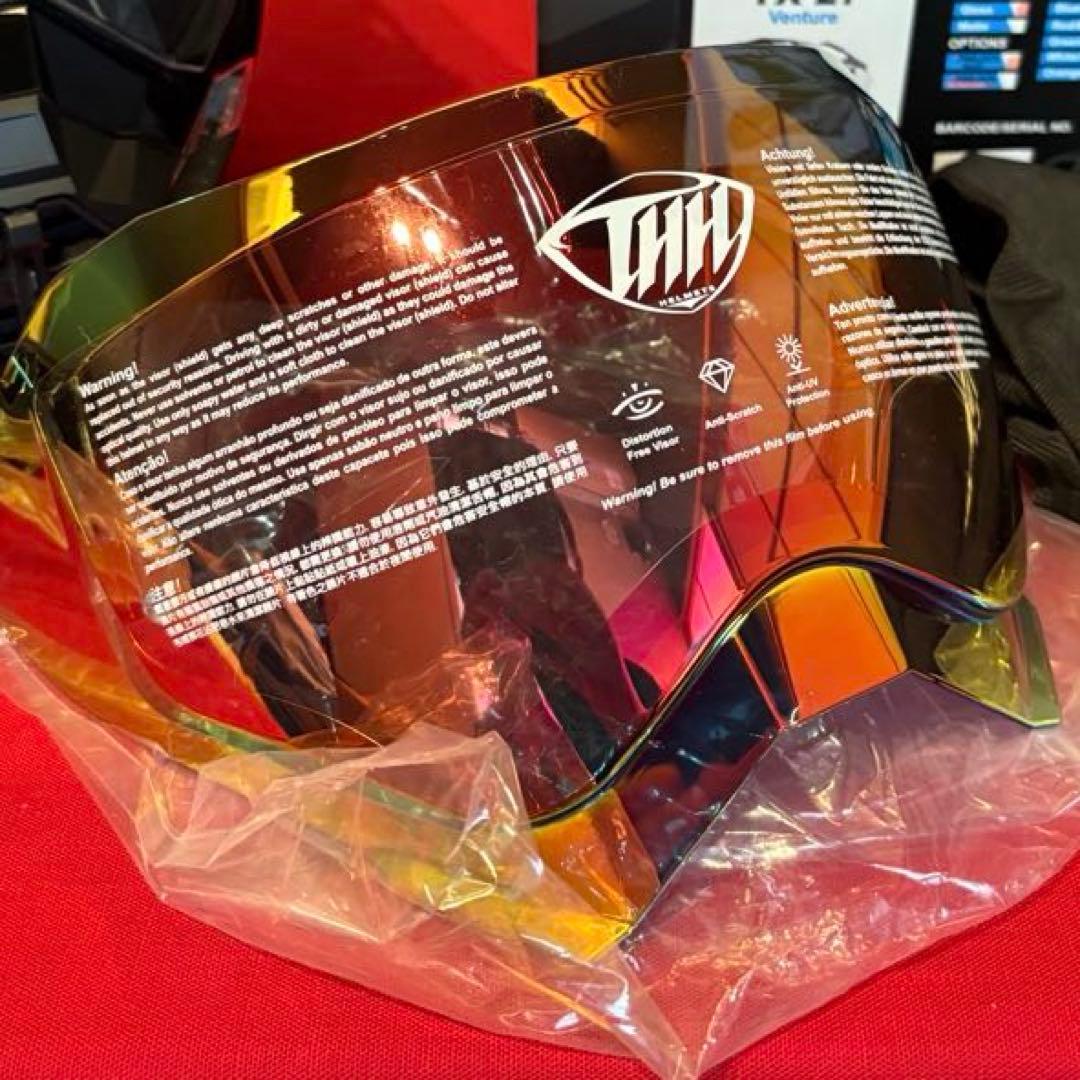 THHヘルメットTX-27 XLサイズ25年新品購入　オフロード　おまけ付