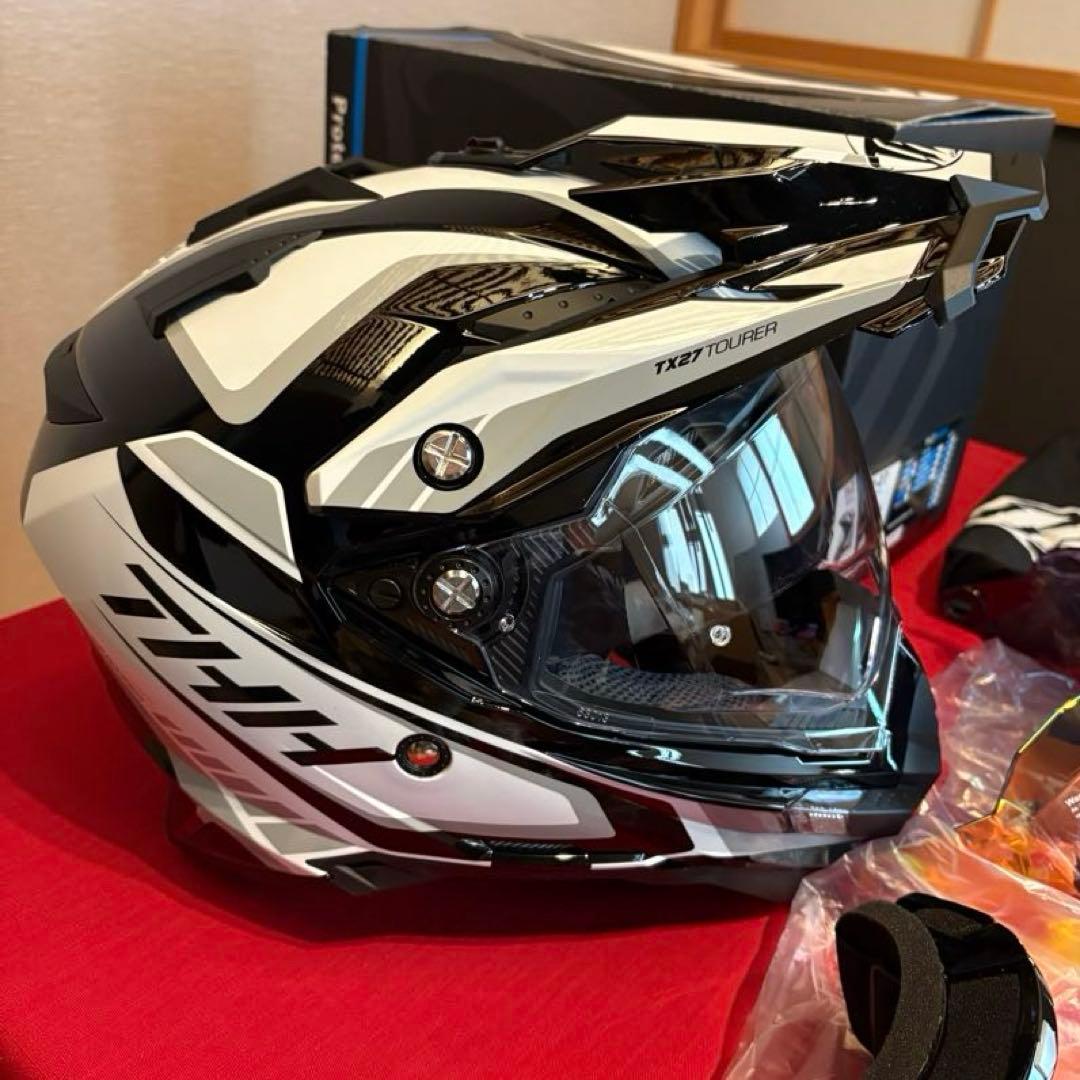 THHヘルメットTX-27 XLサイズ25年新品購入　オフロード　おまけ付