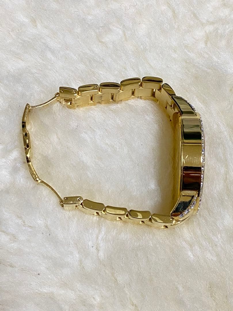 美品 FACEAWARD 腕時計 ゴールド クォーツ スワロフスキージルコニア