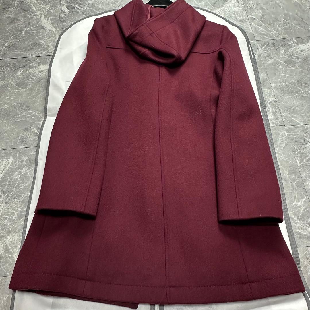 22年品♡新品タグ付き　アナイ　フード付きダッフルコート　ボルドー　38