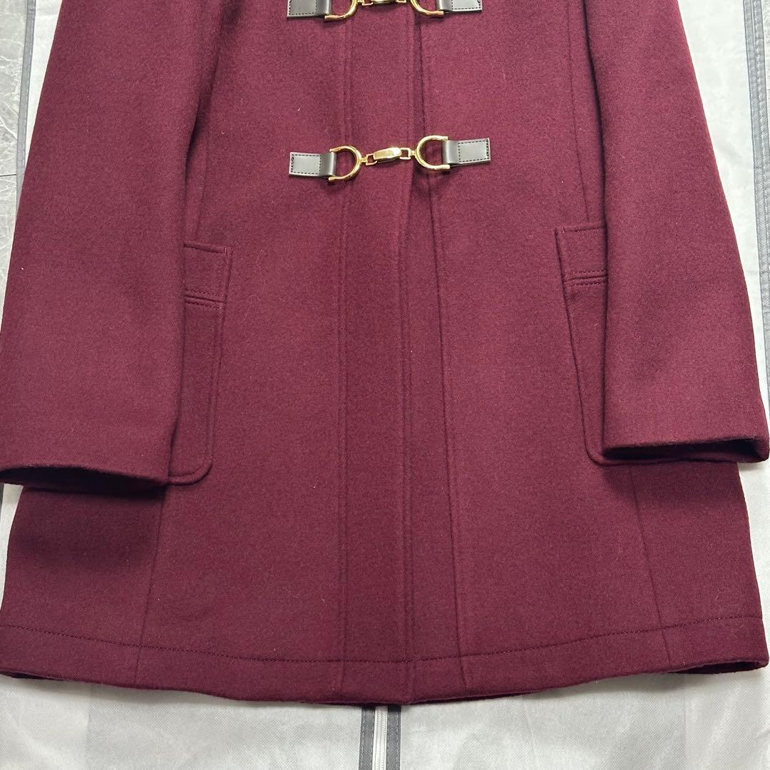 22年品♡新品タグ付き　アナイ　フード付きダッフルコート　ボルドー　38