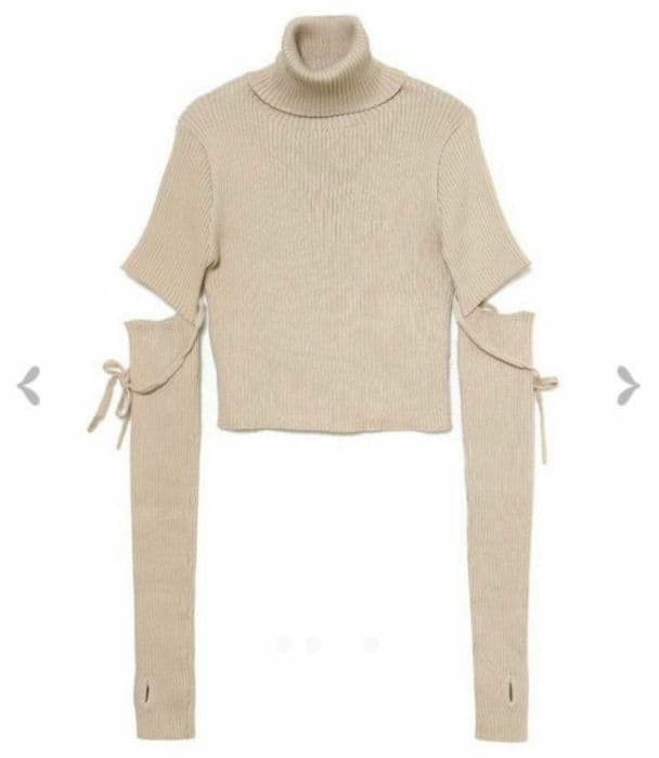 ANDMARY アイラニットリボントップス