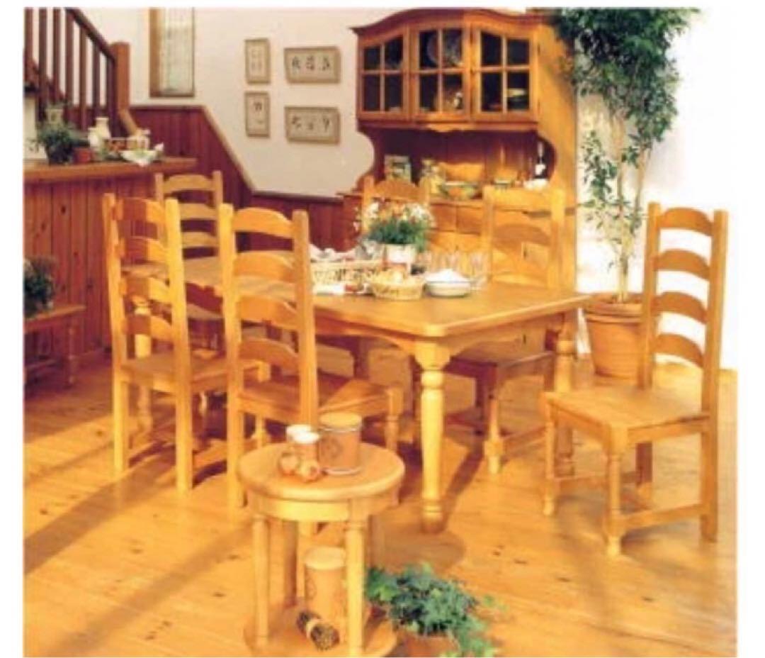 人気パイン材　無垢材　ダイニングチェア　椅子