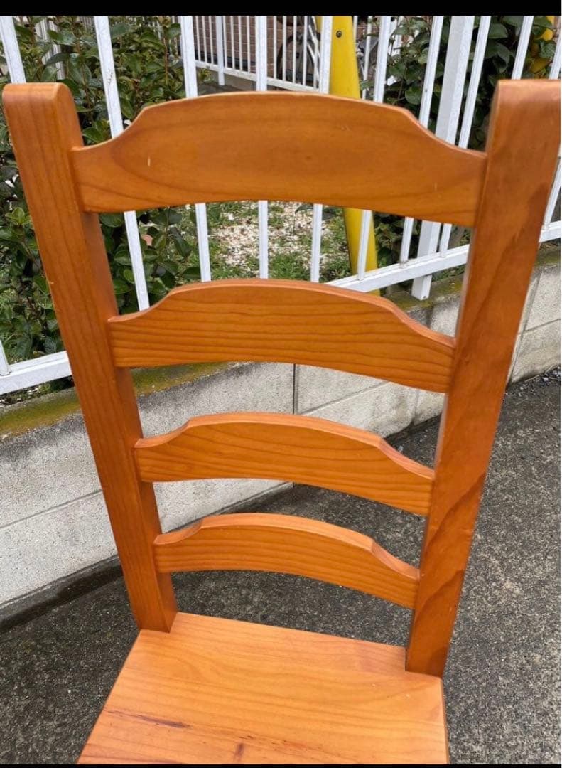 人気パイン材　無垢材　ダイニングチェア　椅子