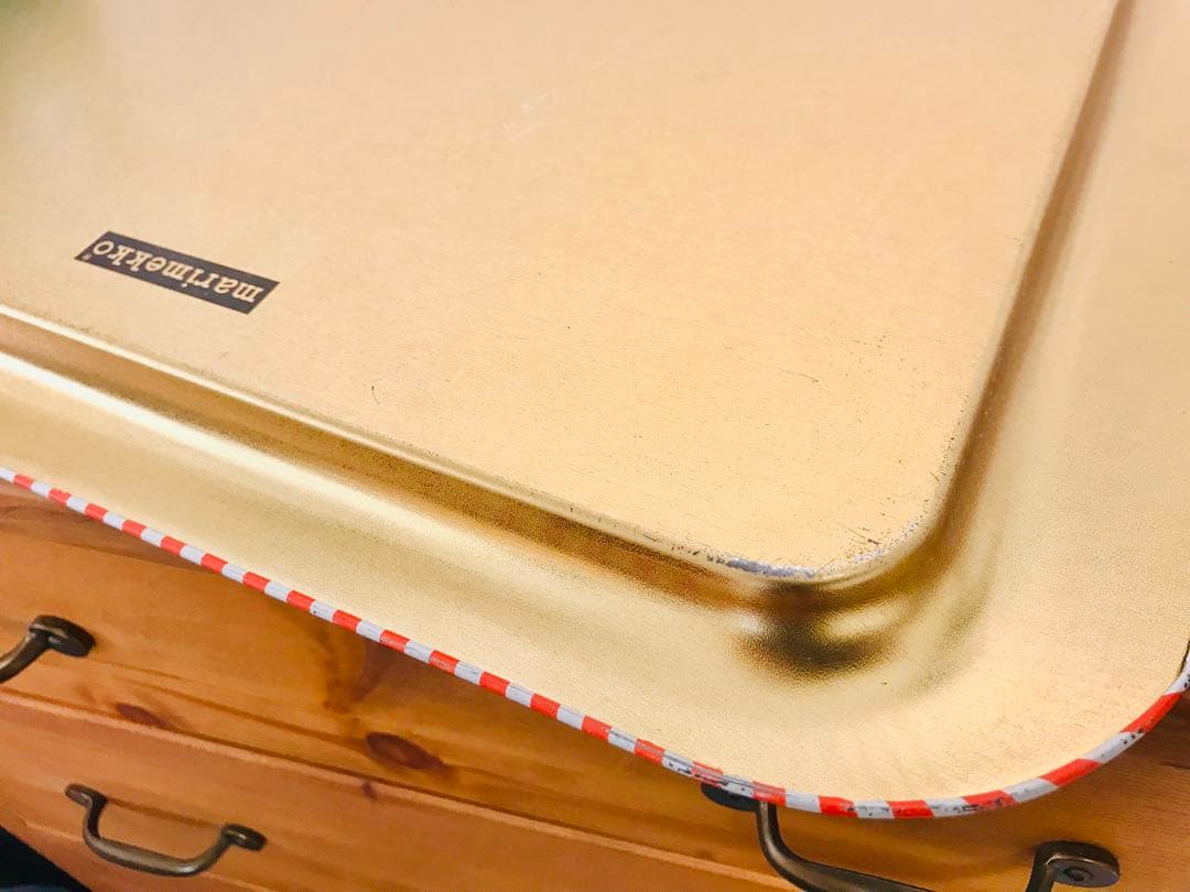 【激レア】マリメッコ ビンテージ　トレイ ブリキ